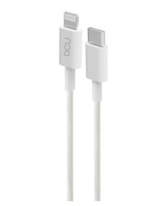 CABLE DCU USB C LIGHTNING PVC BLANCO (1M) (34101300)